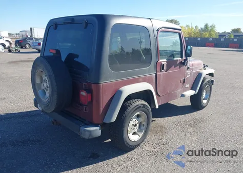 2001 Jeep Wrangler Sport из США, поврежденный, VIN 1J4FA49S21P366483